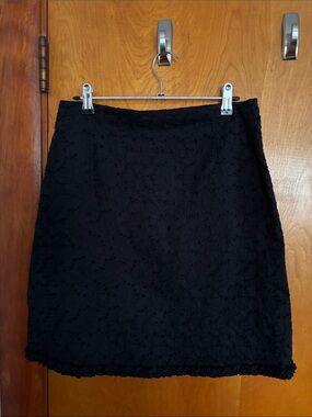 Women's Black Lace A-Line Skirt
